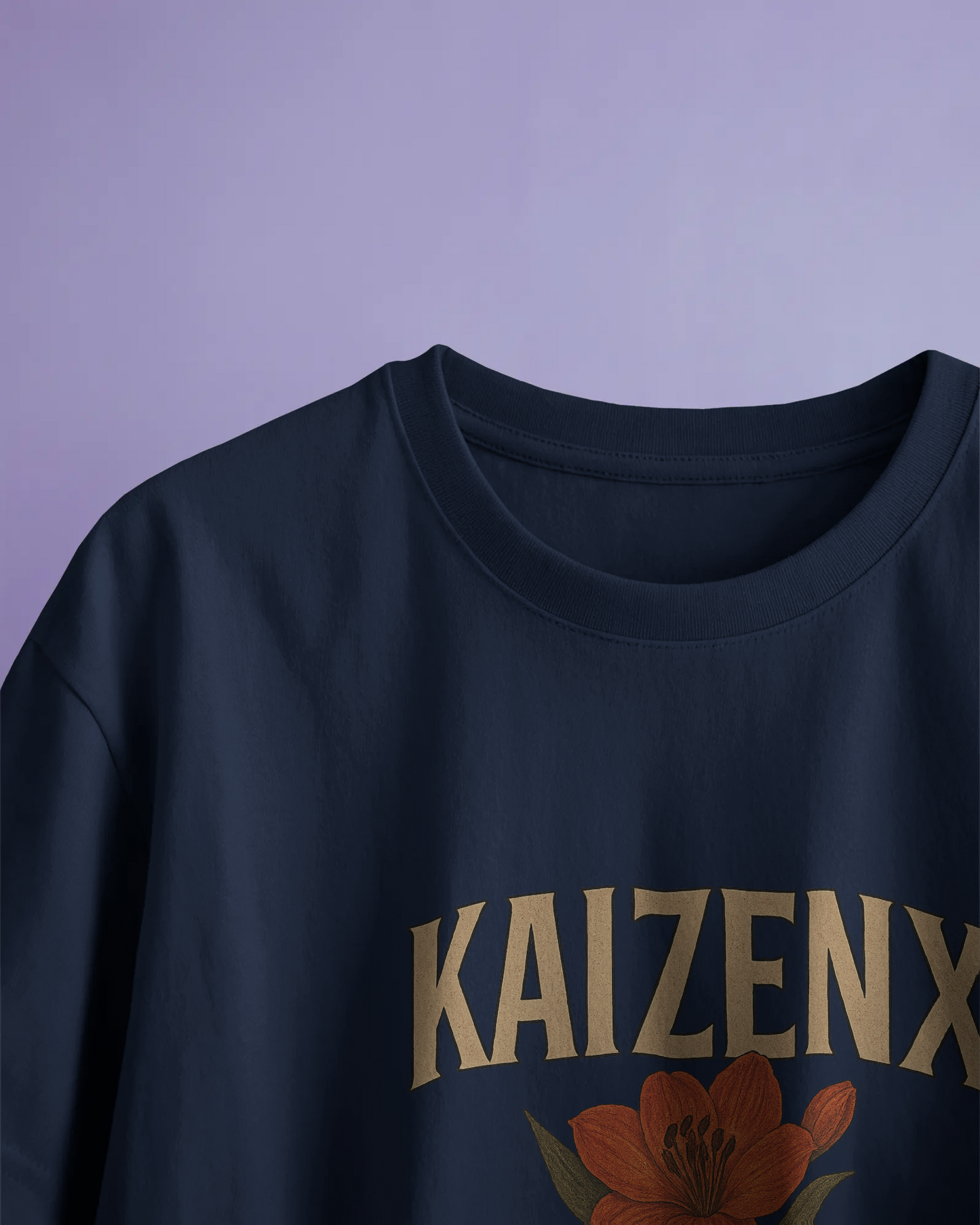 KAIZENX “Revitalize” Oversized T-Shirt – Floral Graphic Front & Back Print