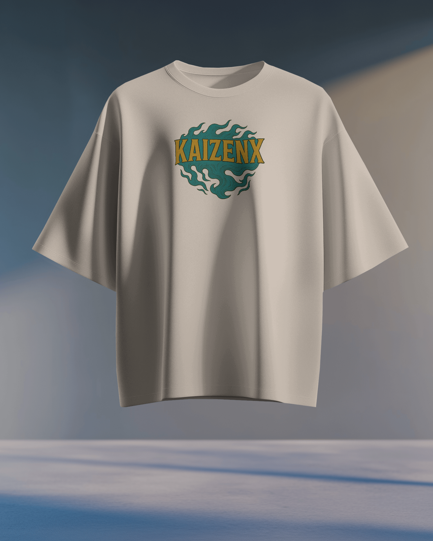 KAIZENX “UNCOVER” Oversized Heavyweight T-Shirt