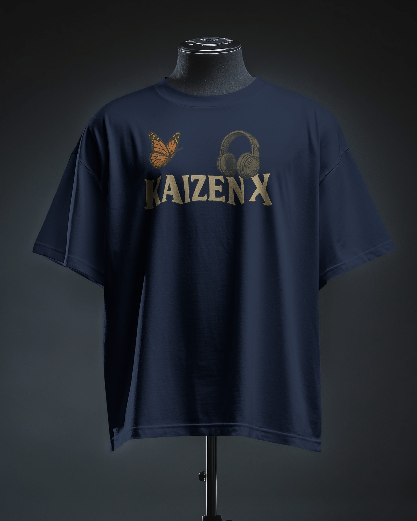 KAIZENX Butterfly Frequency Oversized Tee