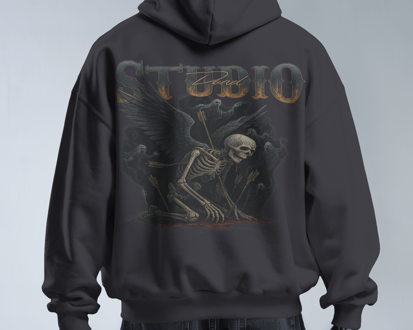 STUDIO DEAD Oversized Hoodie – 350 GSM Heavyweight Streetwear
