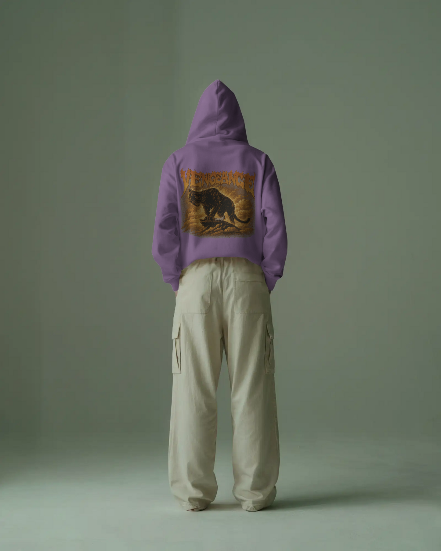 VENGEANCE Panther Oversized Hoodie – 350 GSM Heavyweight Streetwear