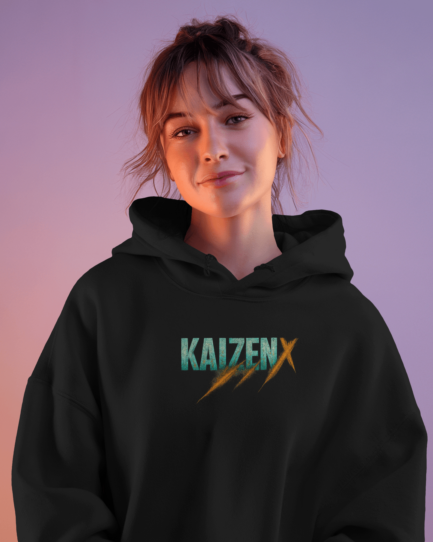 KAIZENX “HARDCORE” Oversized Heavyweight Hoodie (350 GSM | Limited Drop)