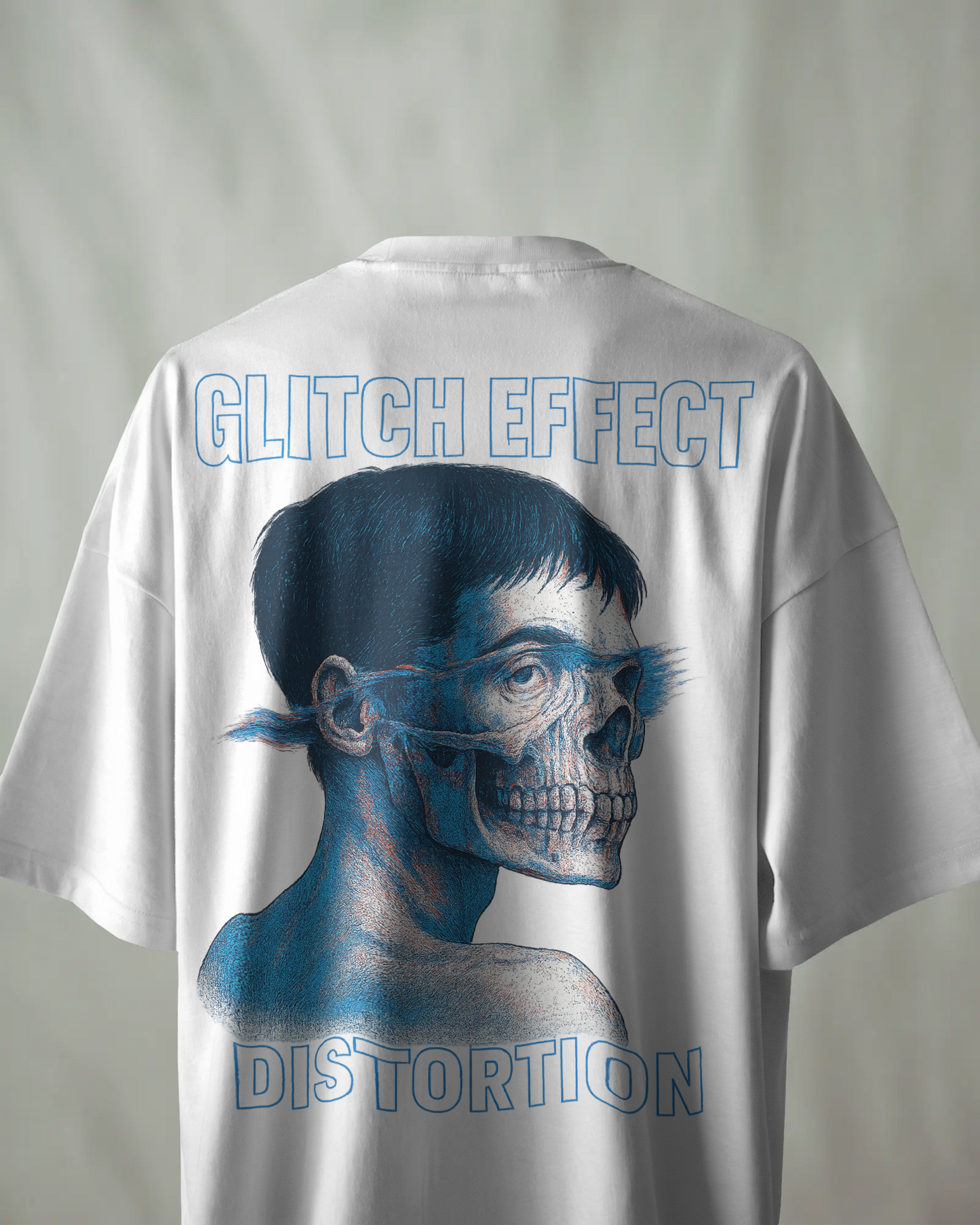 KAIZENX Glitch Distortion Oversized Tee