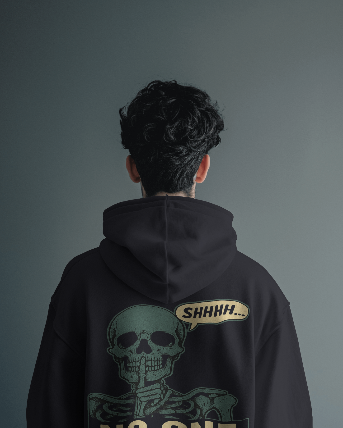 KAIZENX "No One Cares" Oversized Streetwear Hoodie