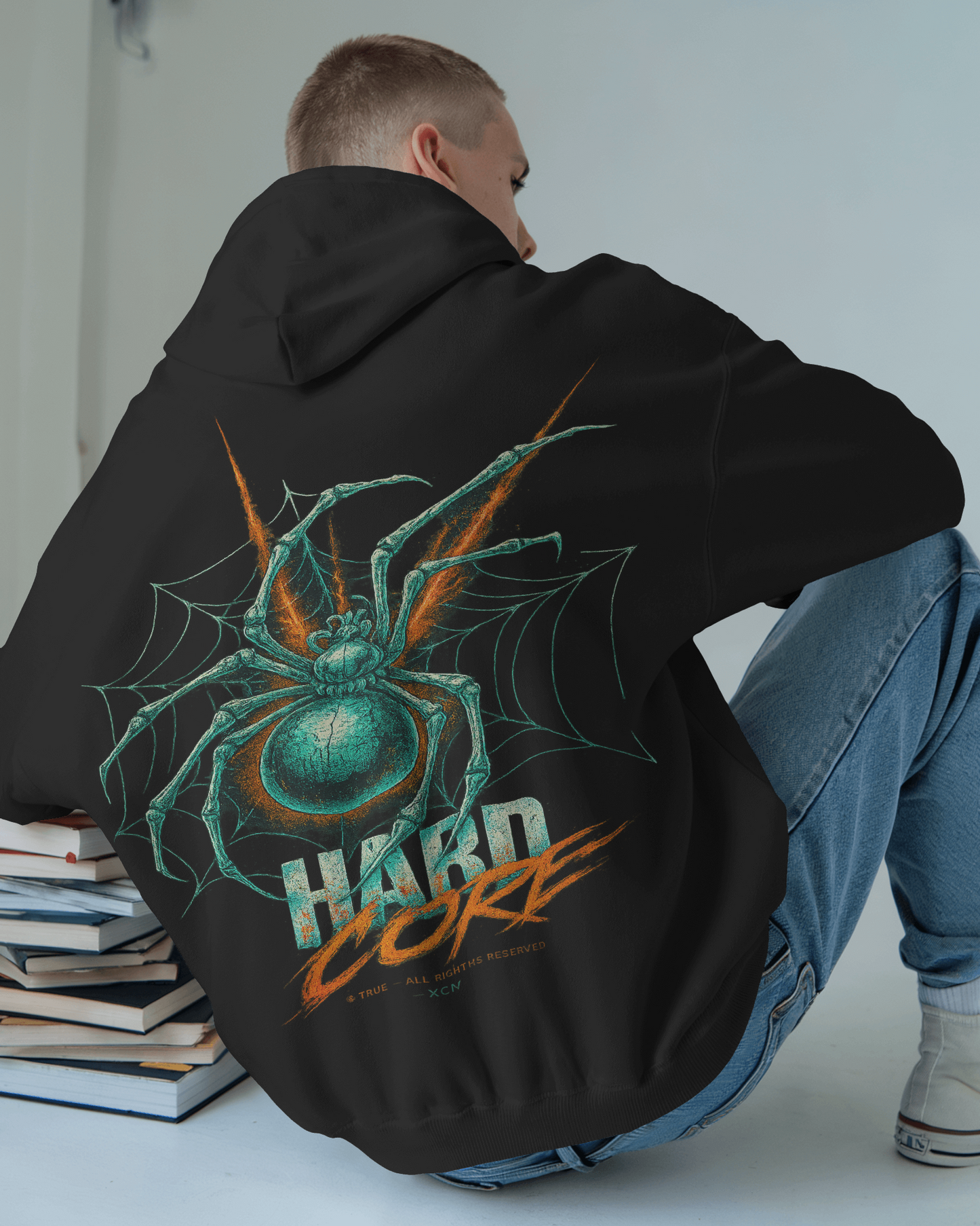 KAIZENX “HARDCORE” Oversized Heavyweight Hoodie (350 GSM | Limited Drop)