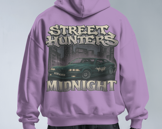 KAIZENX "Street Hunters Midnight" Oversized Hoodie