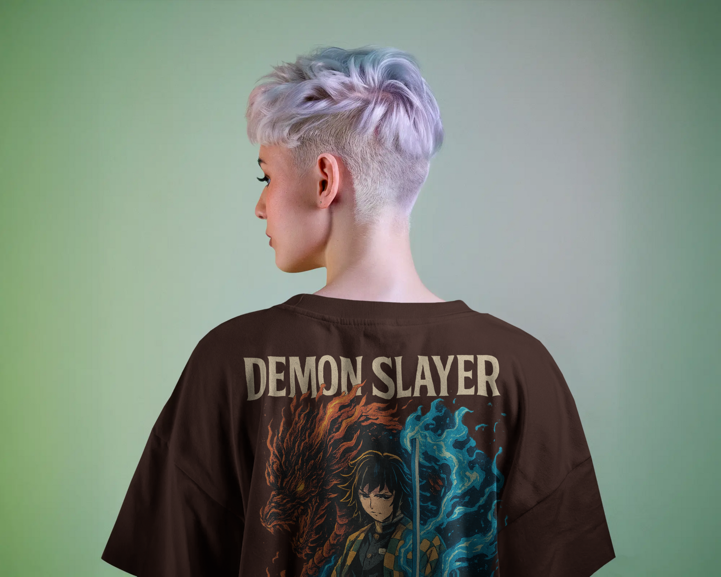 KAIZENX Demon Slayer Oversized Tee