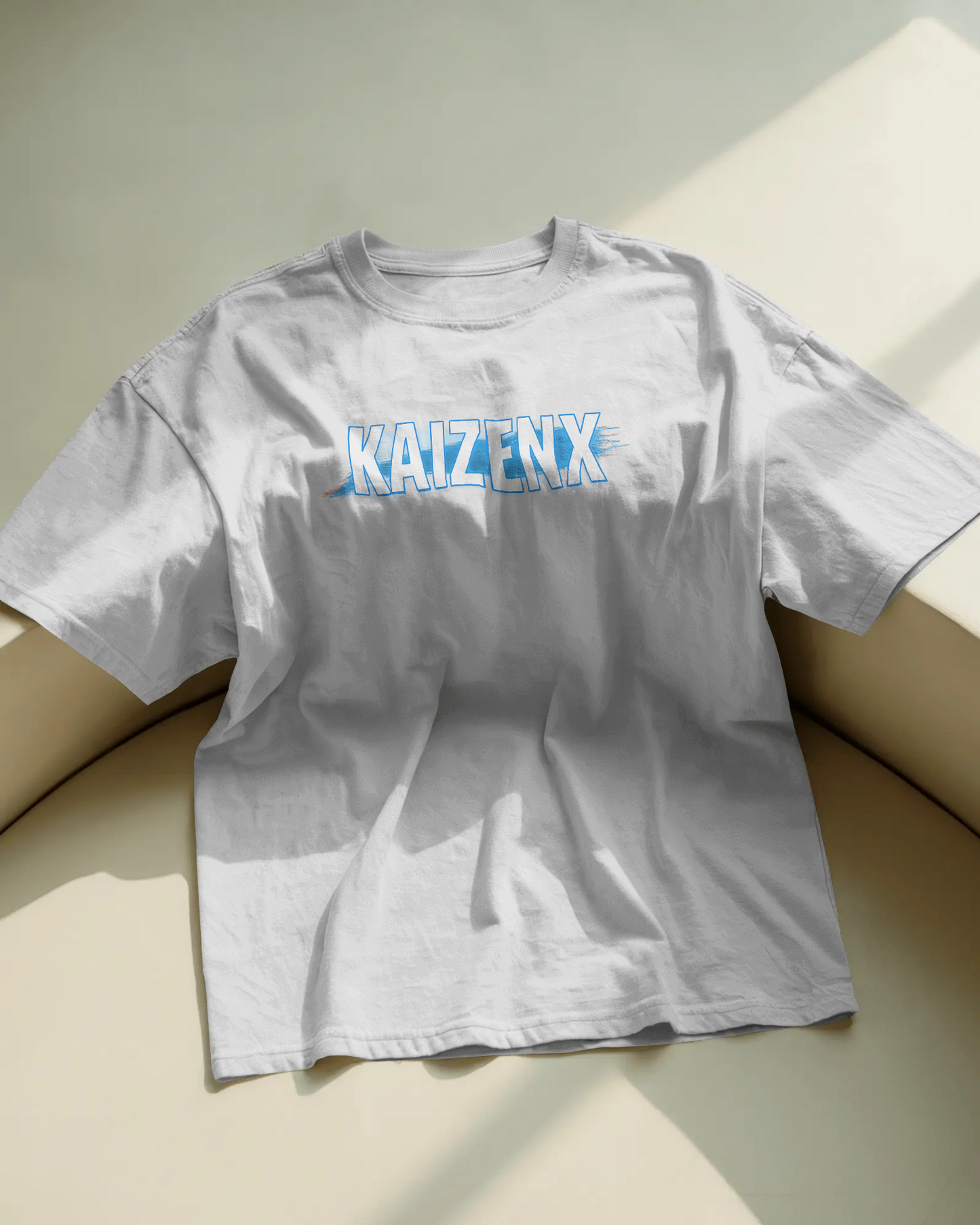 KAIZENX Glitch Distortion Oversized Tee