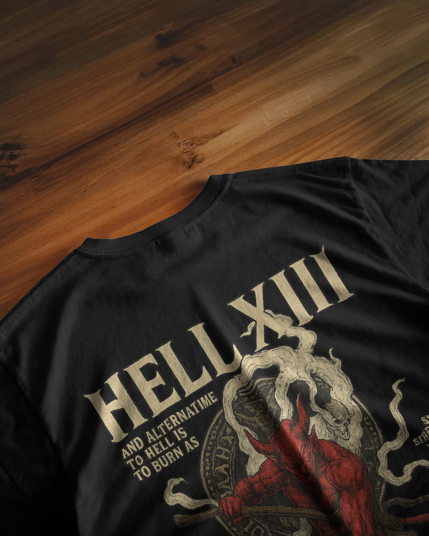 KAIZENX HELL XIII Oversized Graphic Tee – Streetcore Devil Edition