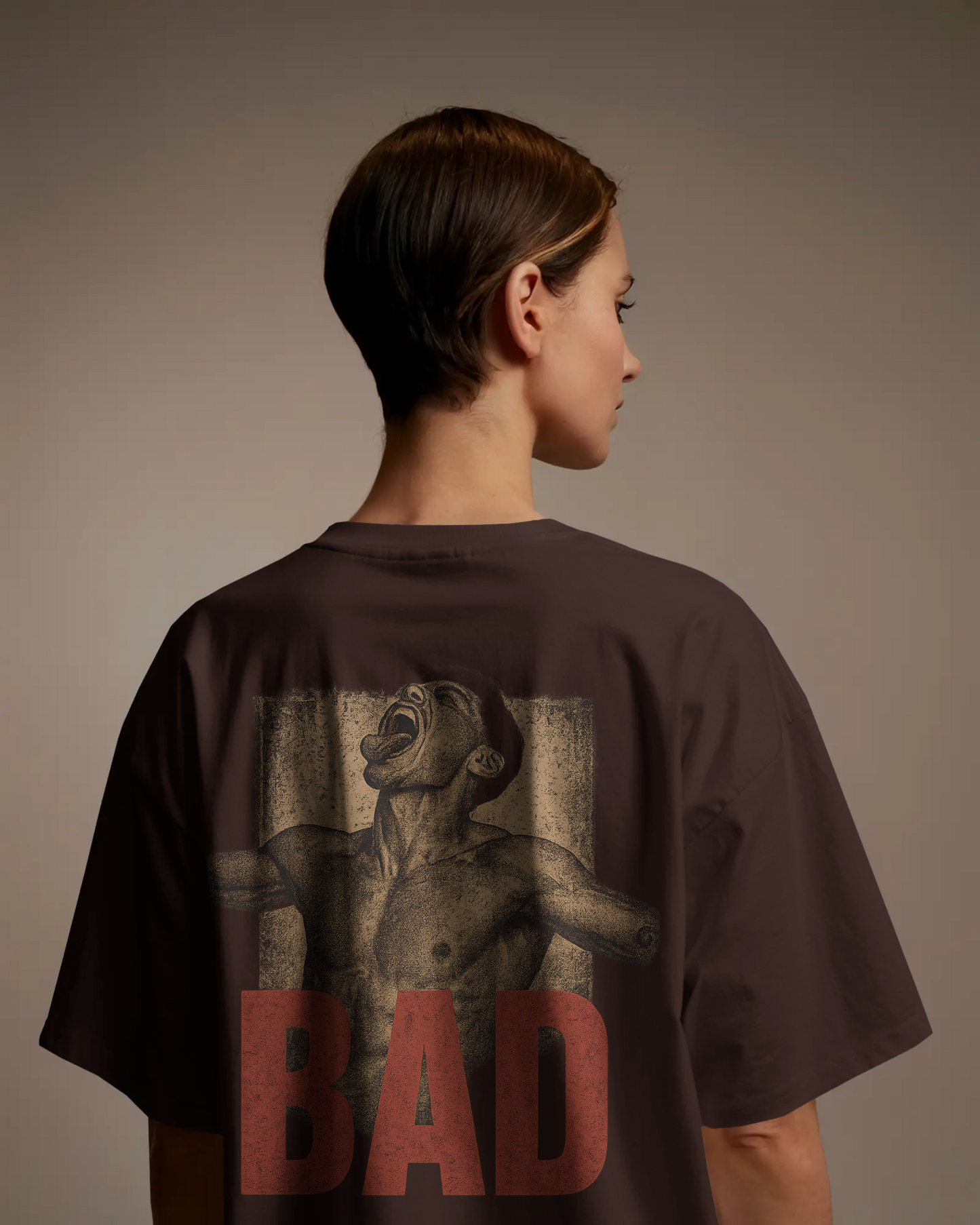 KAIZENX BAD Oversized Statement Tee